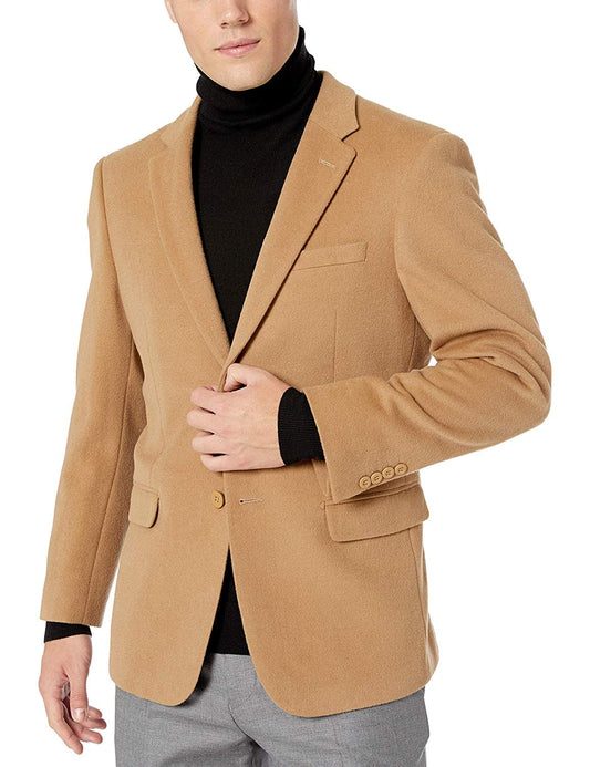 Men's 2 Button Luxury Wool Cashmere Sport Coat - Colors