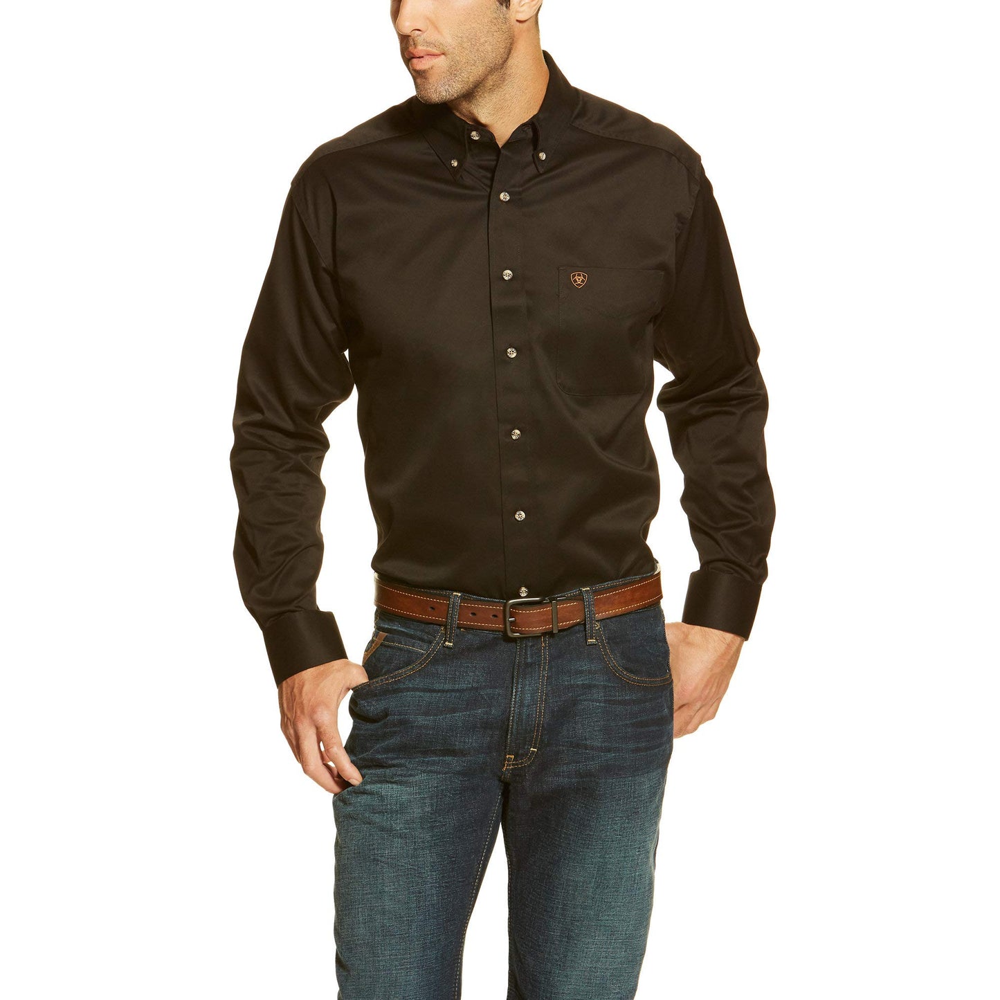 ARIAT Men's Team Logo Twill Classic Fit Shirt