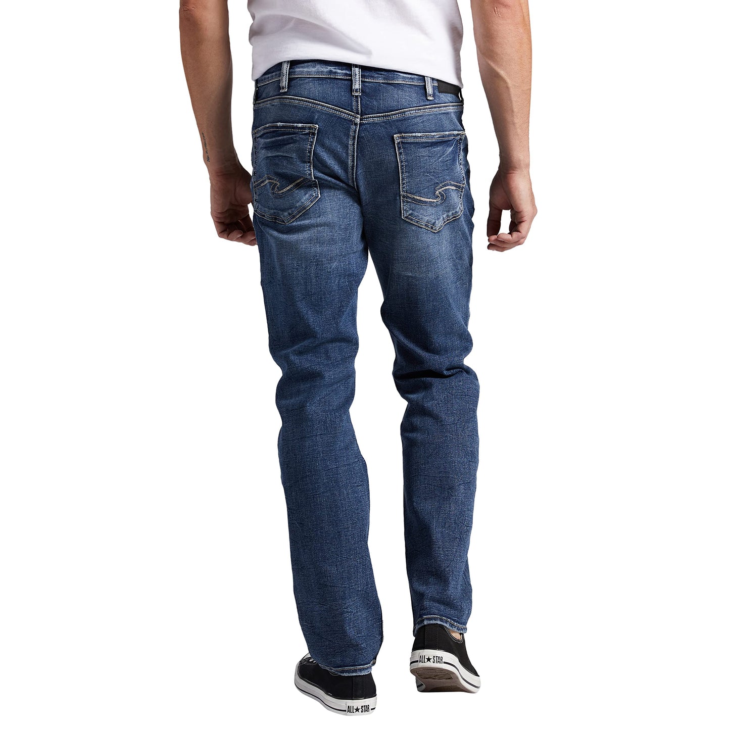 Silver Jeans Co. Men's Eddie Athletic Fit Tapered Leg Jeans