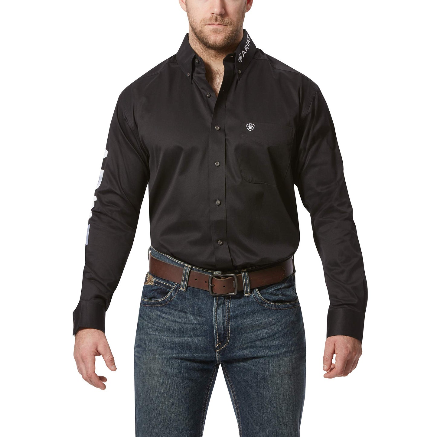 Ariat Solid Twill Classic Fit Shirt - Men's Long Sleeve Western Button-Down