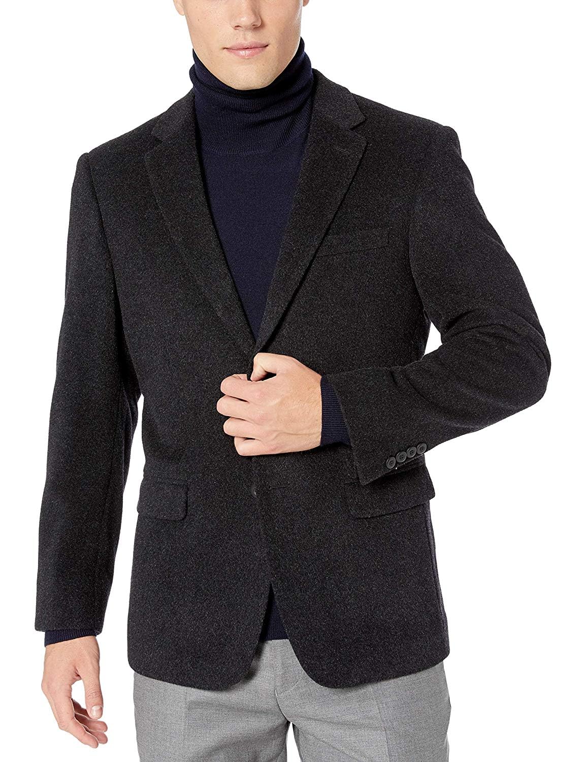 Men's 2 Button Luxury Wool Cashmere Sport Coat - Colors