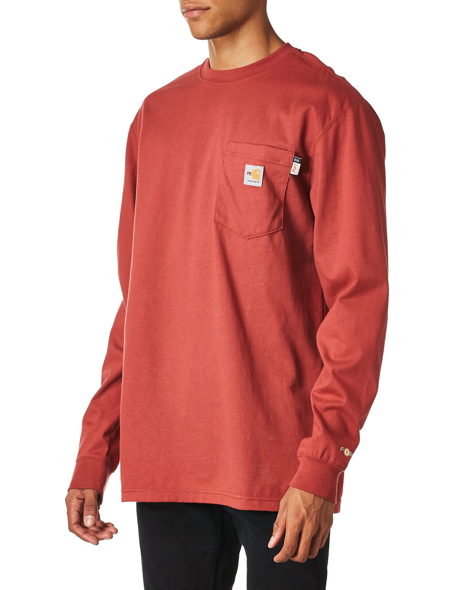 Carhartt Men's Flame Resistant Force Loose Fit Midweight Long-Sleeve Pocket T-Shirt