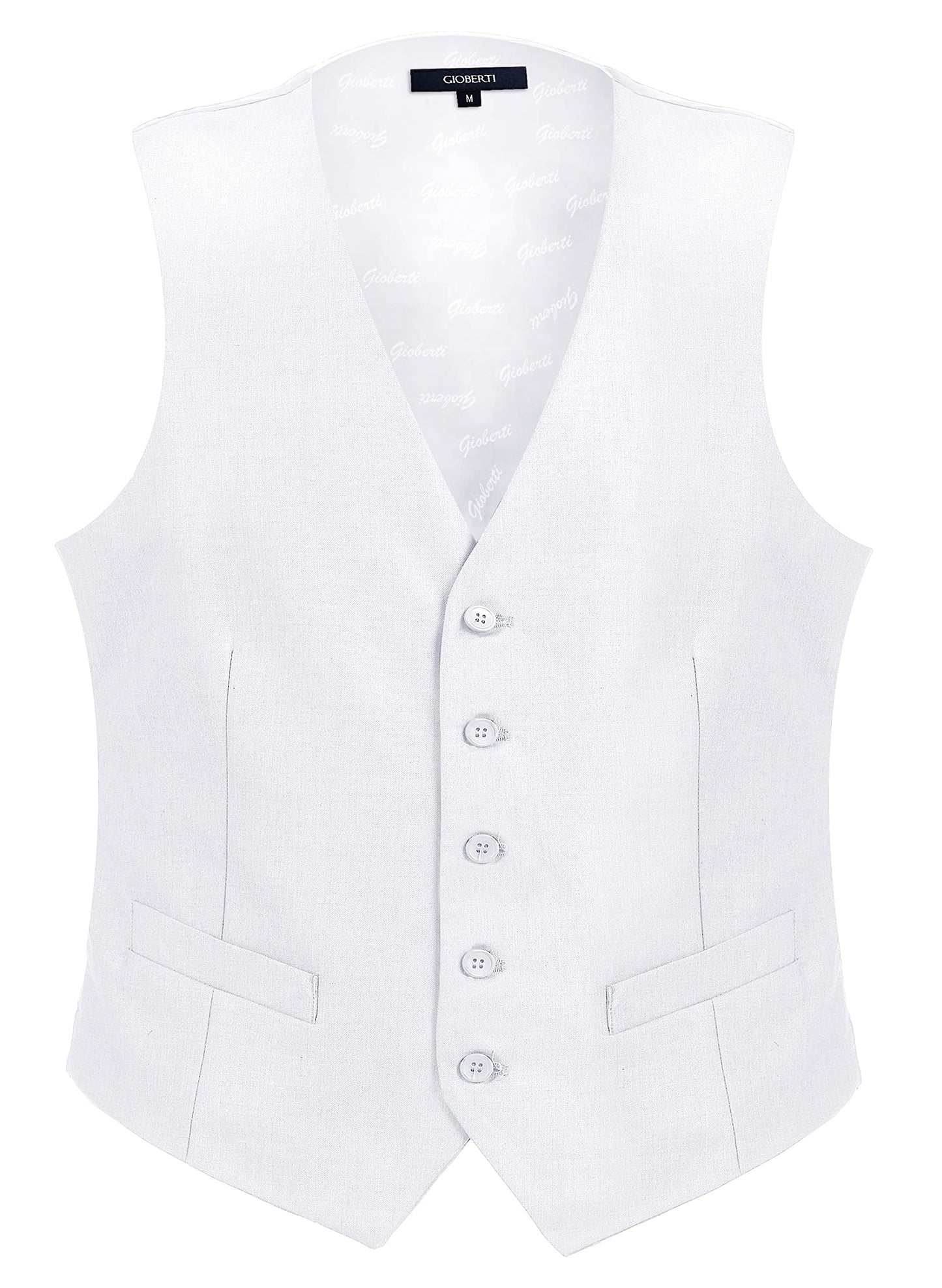 Gioberti Men's Formal Suit Vest Fit for Business or Casual Dress