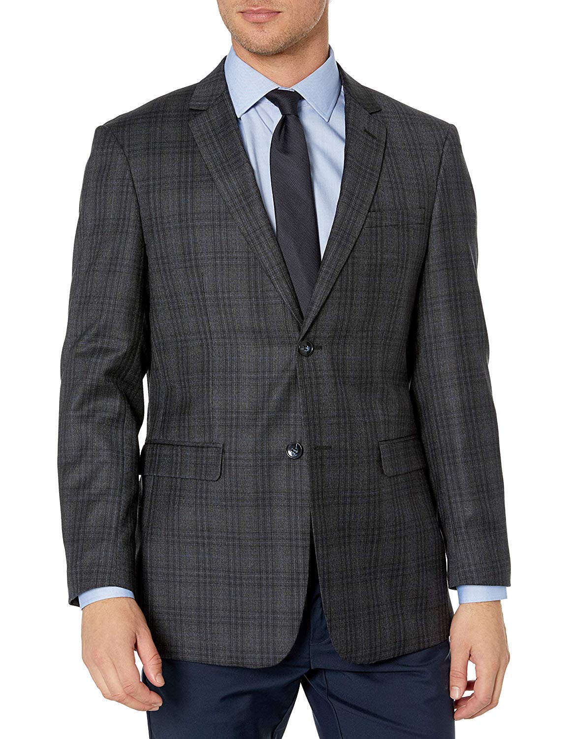 Adam Baker Men's Single Breasted Ultra Slim Fit Wool Blazer/Sport Coat - Many Styles and Colors