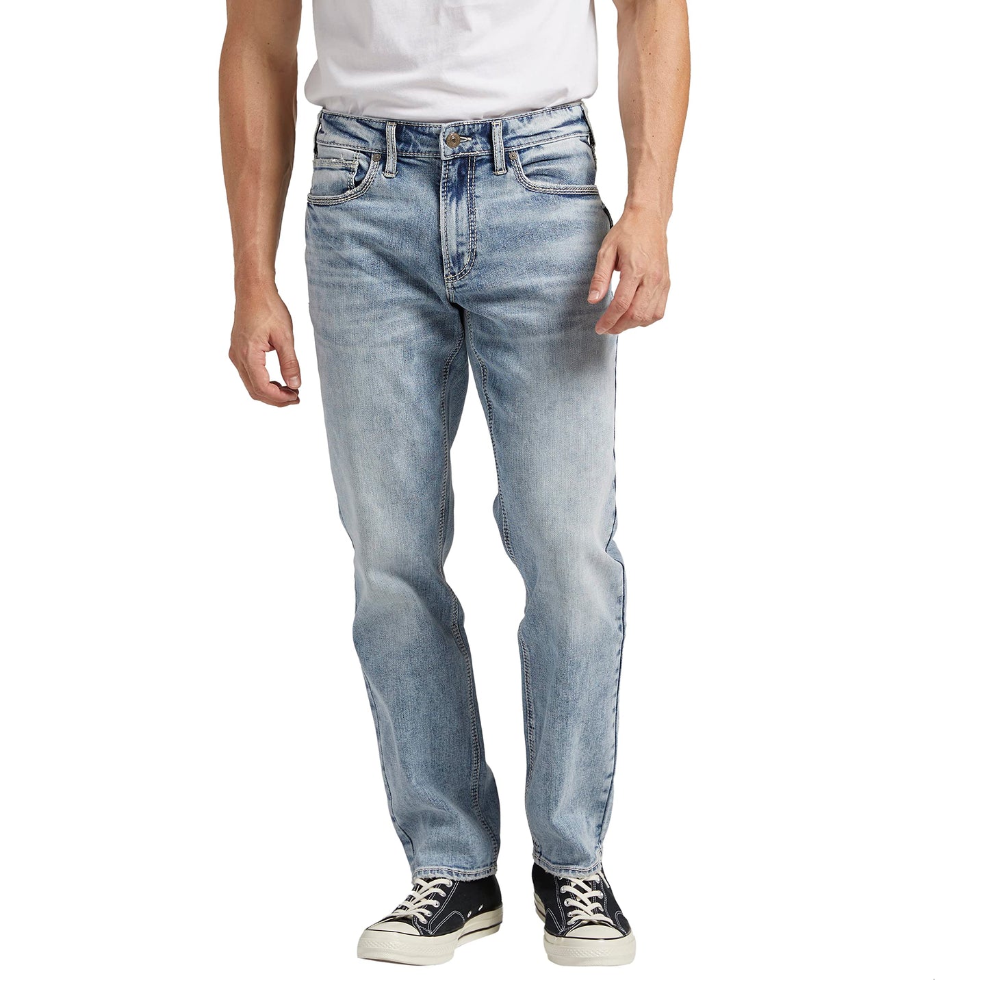 Silver Jeans Co. Men's Eddie Athletic Fit Tapered Leg Jeans