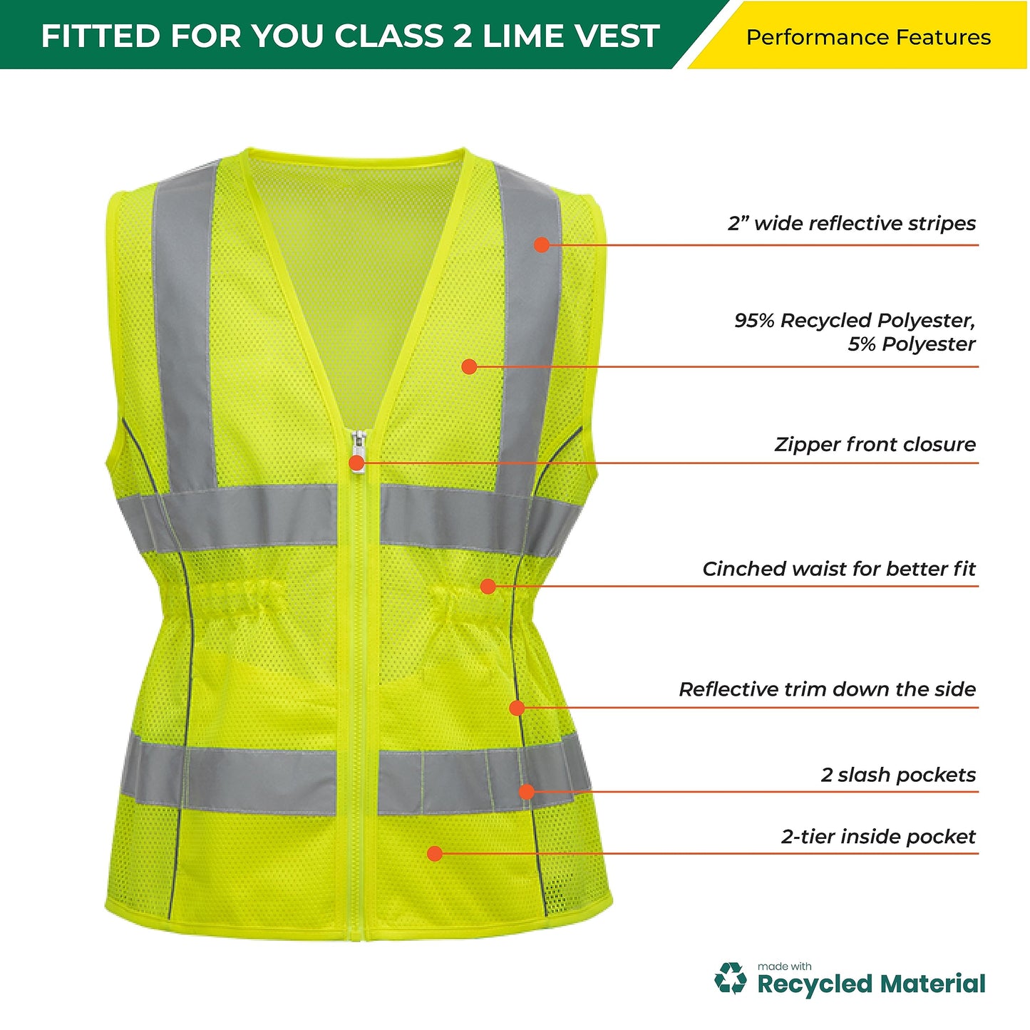 Shine Bright Safety Vest - High Visibility with Reflective Straps and Pockets – Premium, Soft, Durable, and Breathable