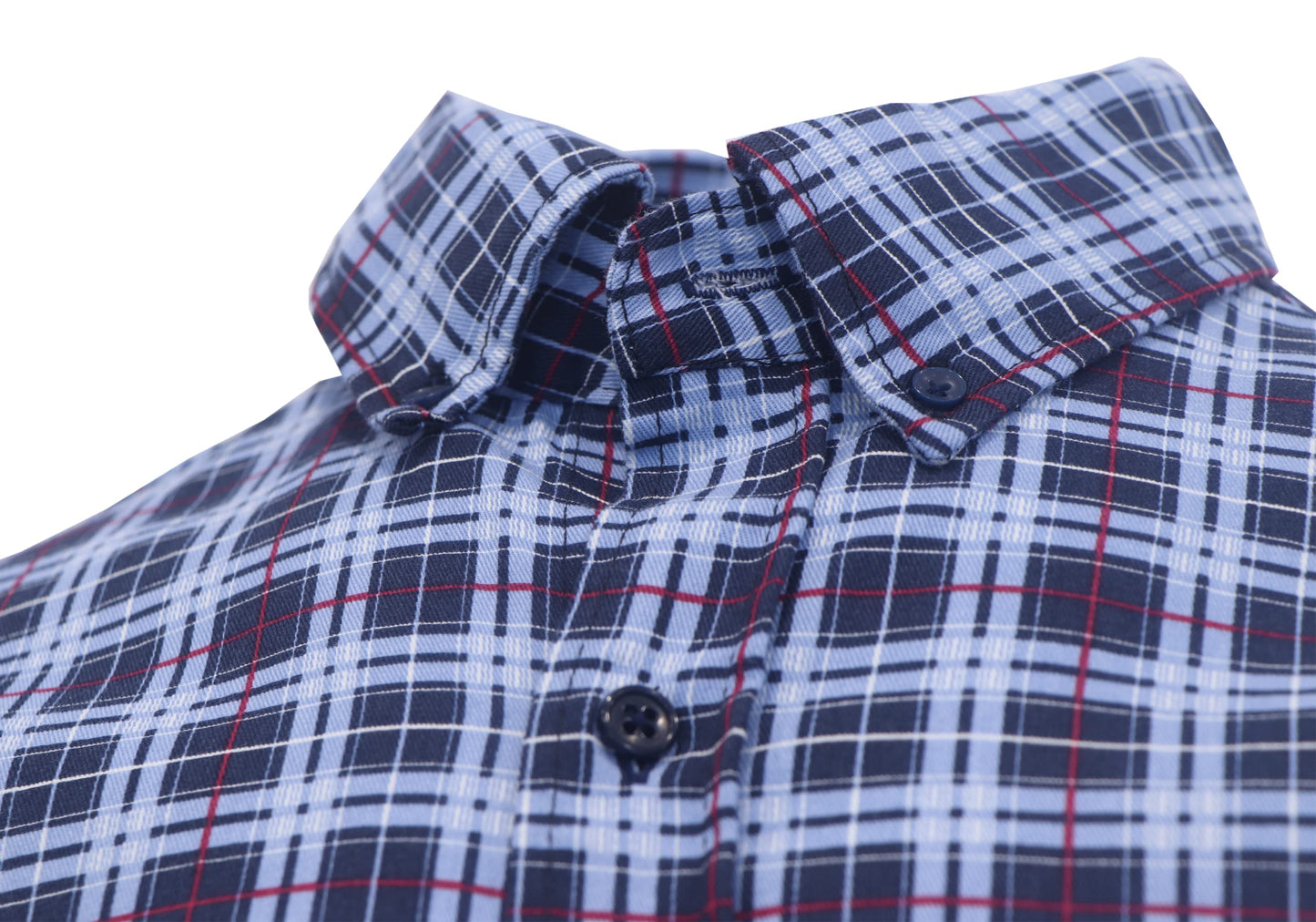 BOCOMAL FR Shirts Flame Resistant NFPA2112/CAT2 6.5oz Light Weight Printed Fire Retardant Plaid Shirt