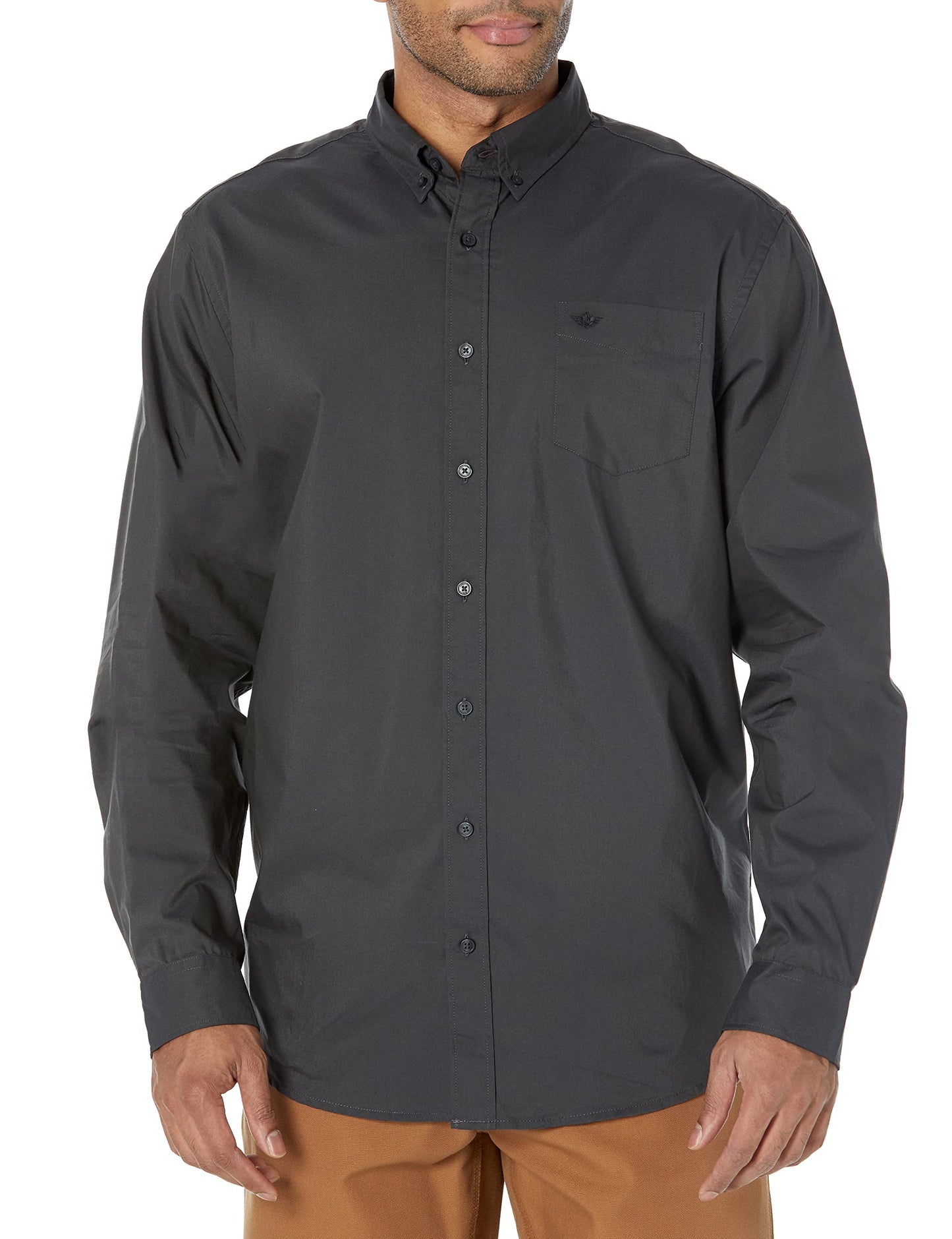 Dockers Men's Classic Fit Long Sleeve Signature Comfort Flex Shirt (Standard and Big & Tall)