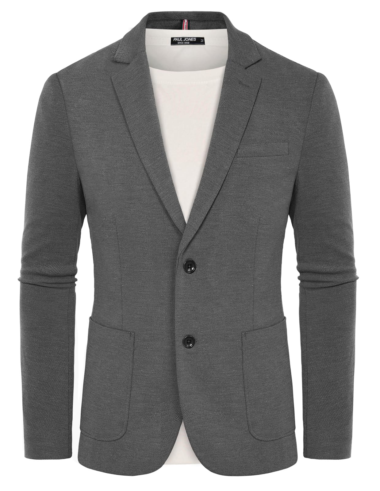 PJ PAUL JONES Men's Casual Knit Blazer Suit Jackets Two Button Lightweight Unlined Sport Coat