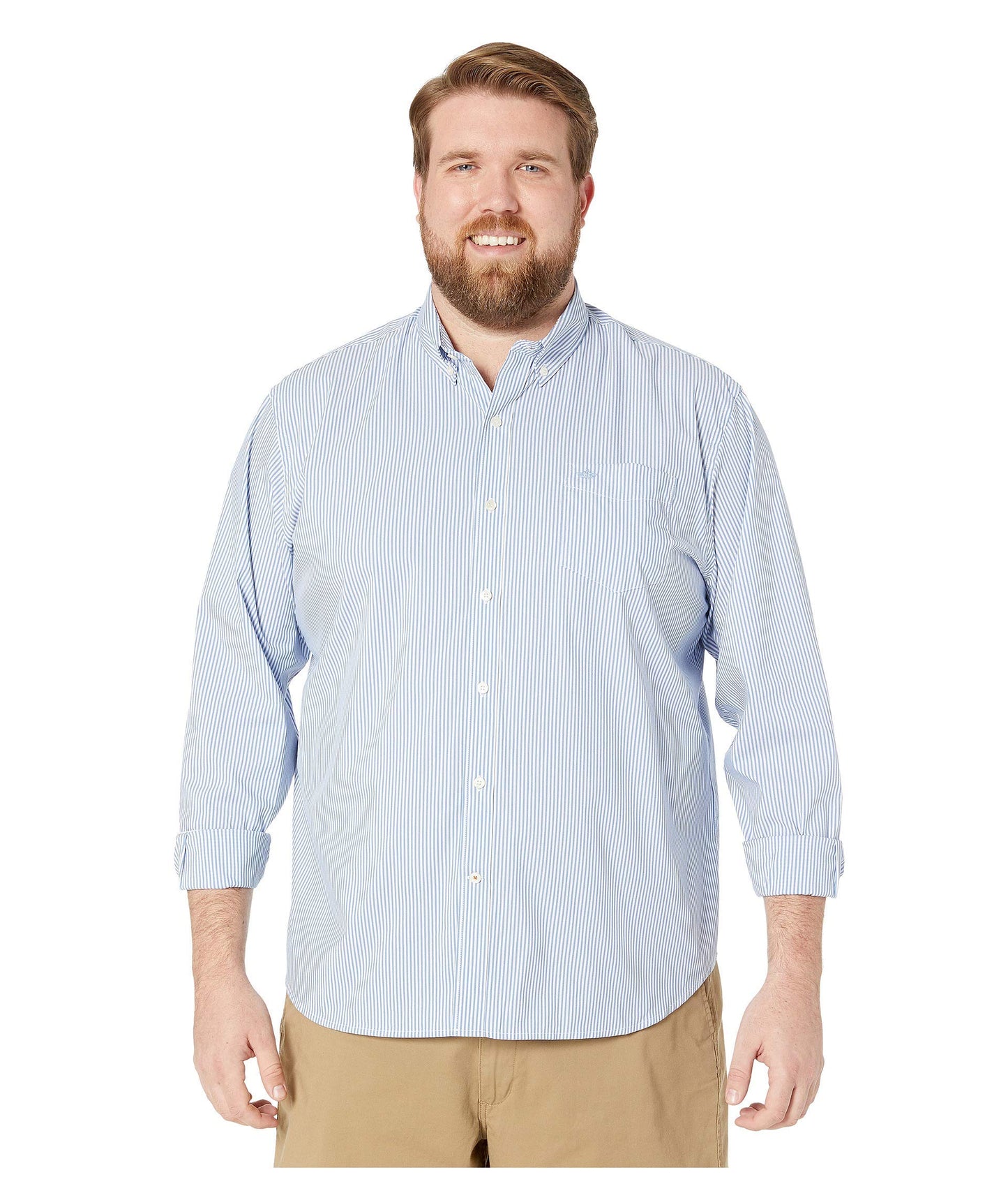 Dockers Men's Classic Fit Long Sleeve Signature Comfort Flex Shirt (Standard and Big & Tall)