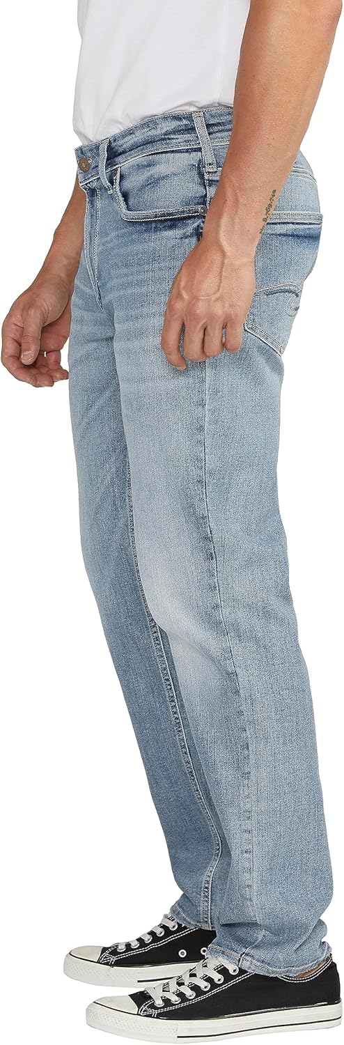 Silver Jeans Co. Men's Eddie Athletic Fit Tapered Leg Jeans