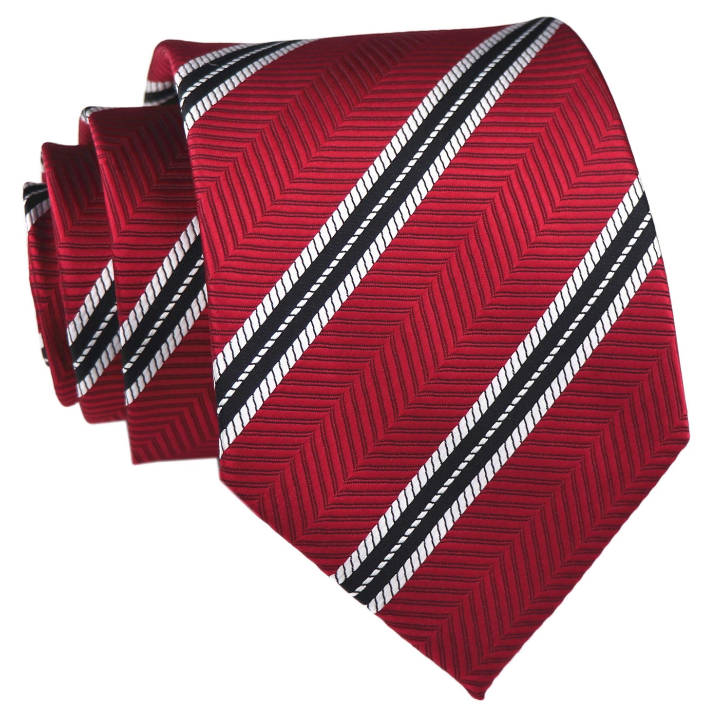 Kihatwin Men's Gingham Check Stripe Ties Pattern Business Formal Designer Neckties 3.15"