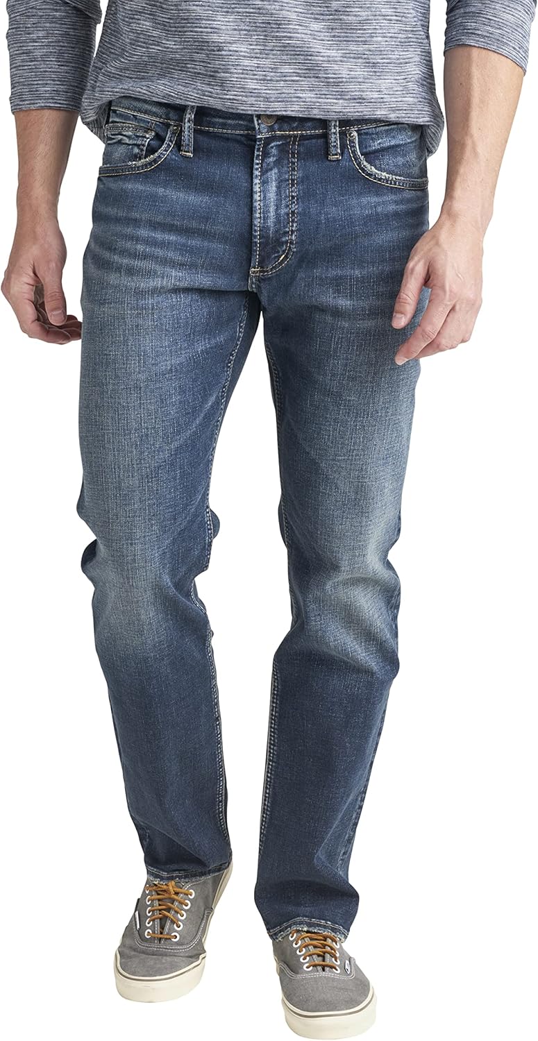 Silver Jeans Co. Men's Allan Slim Fit Straight Leg Jeans