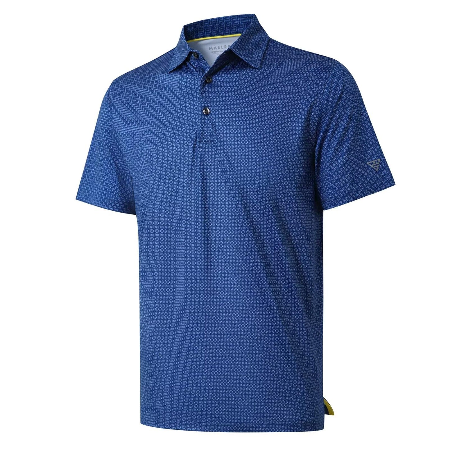 Men's Golf Polo Shirts Short Sleeve Striped Performance Moisture Wicking Dry Fit Golf Shirts for Men