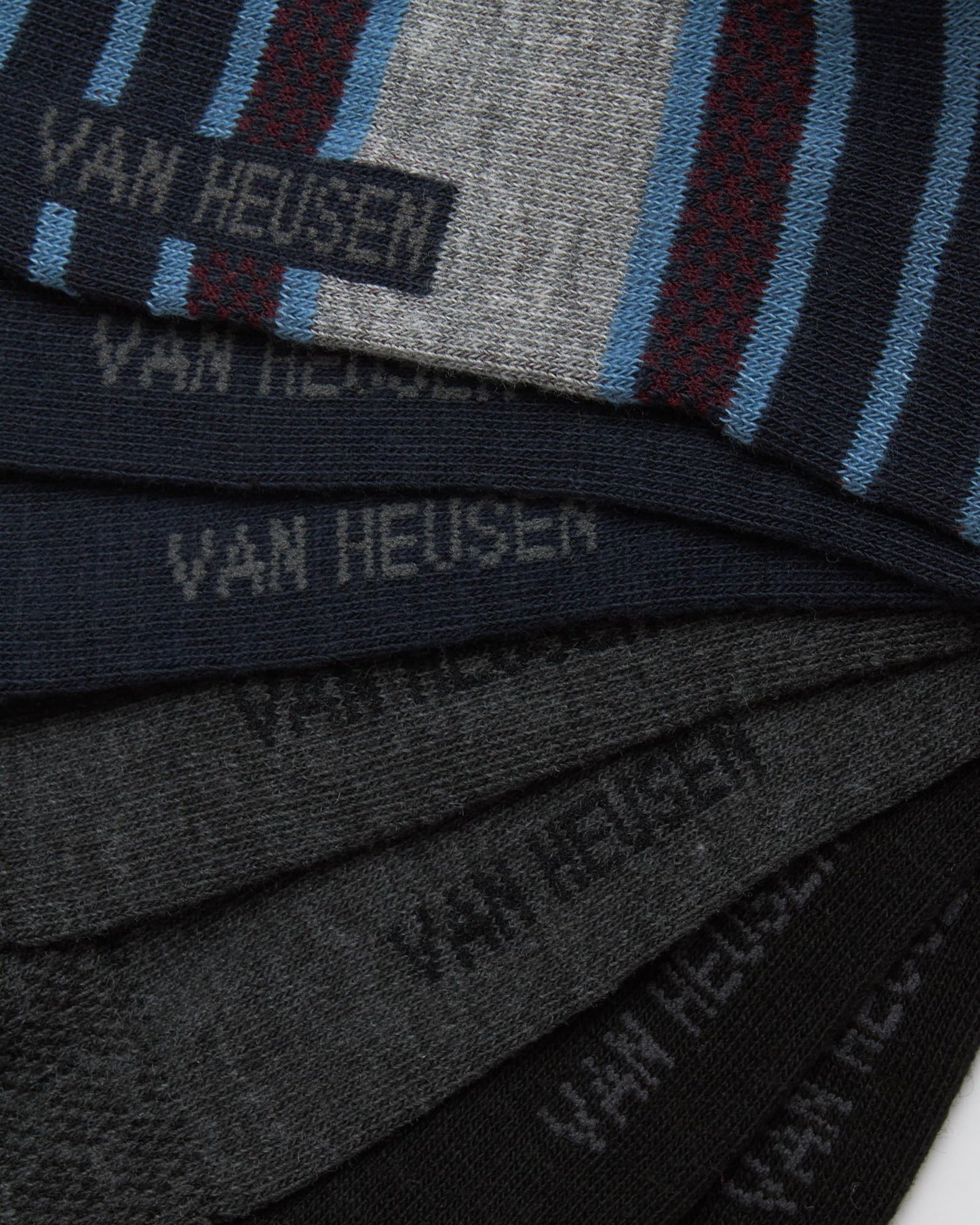 Van Heusen Men's Dress Socks - Lightweight Mid-Calf Crew Dress Socks (7 Packs)