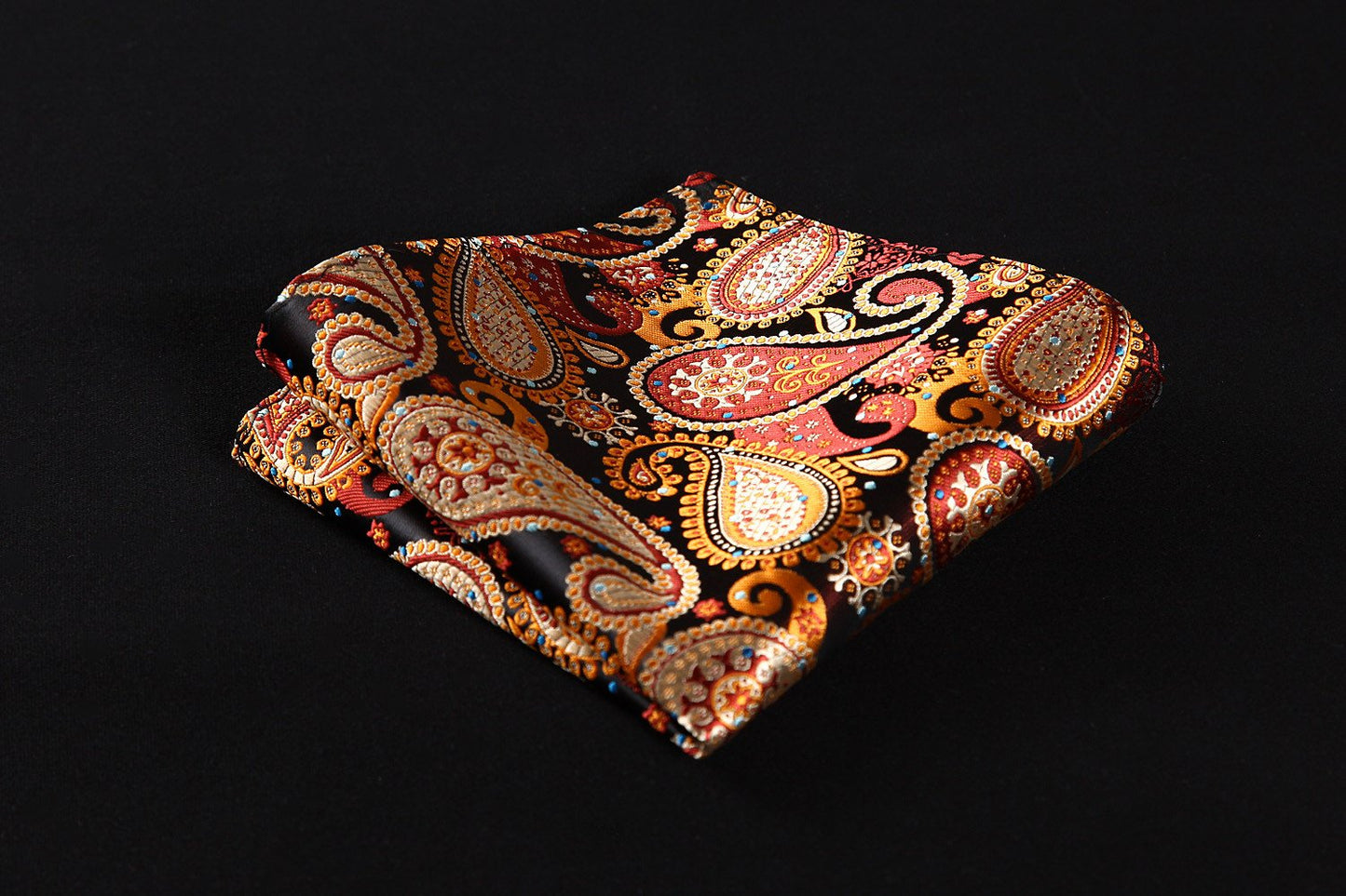 HISDERN Bow Ties for Men Paisley Bowties Mens Self Tie Bow Tie and Pocket Square Set Formal Tuxedo Wedding Bowtie