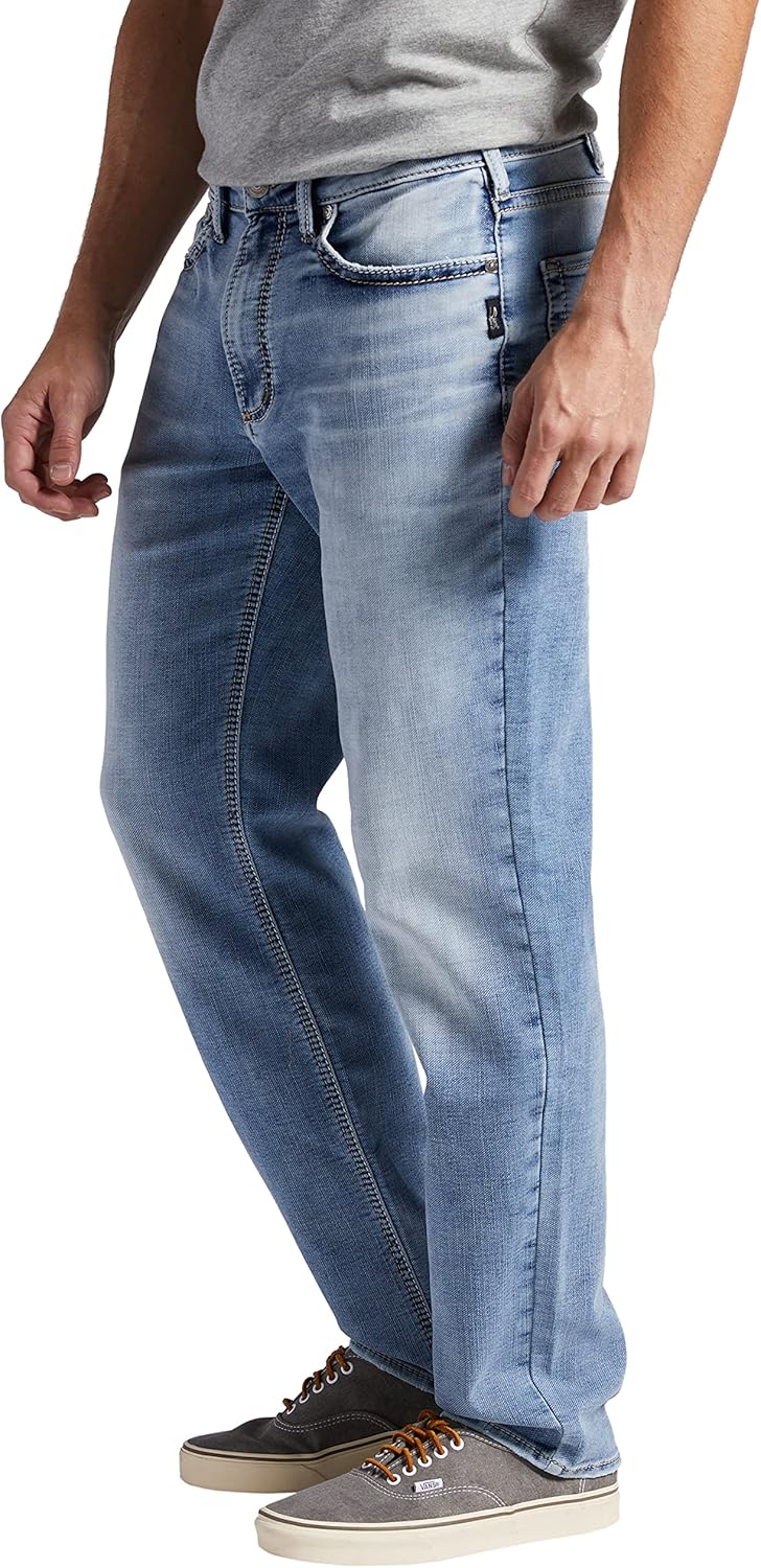 Silver Jeans Co. Men's Eddie Athletic Fit Tapered Leg Jeans