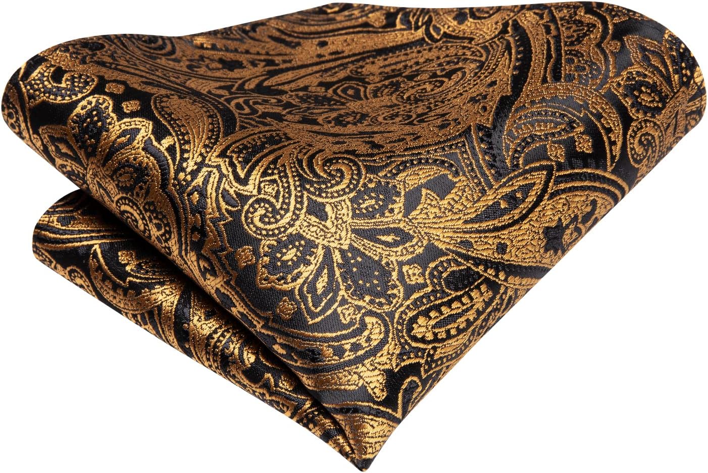 Dubulle Mens Tie Set Solid Paisley Silk Striped Necktie for Men with Cufflinks Tie and Pocket Square