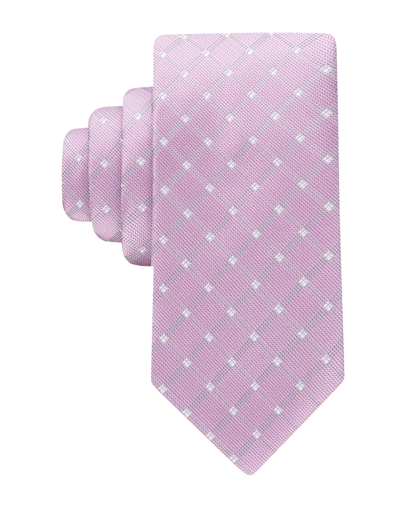 Haggar Mens Grid Pattern Self-tie Necktie