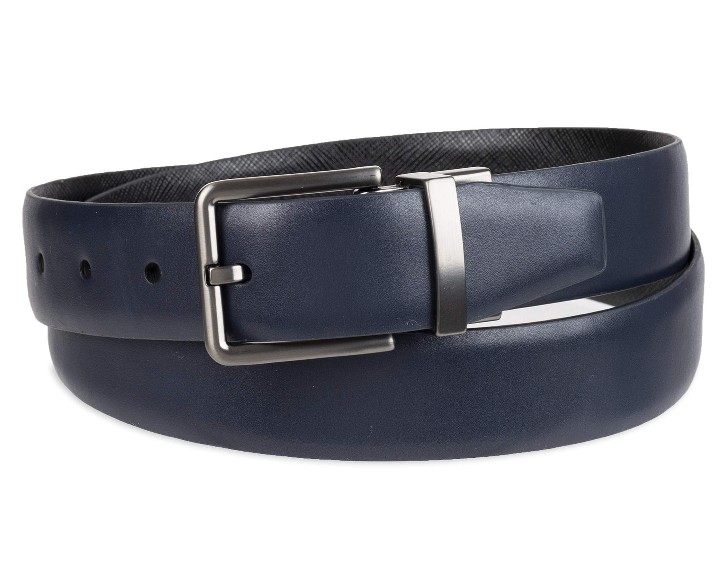 Calvin Klein Men's Two-in-One Reversible Rotative Buckle Casual Dress Belt