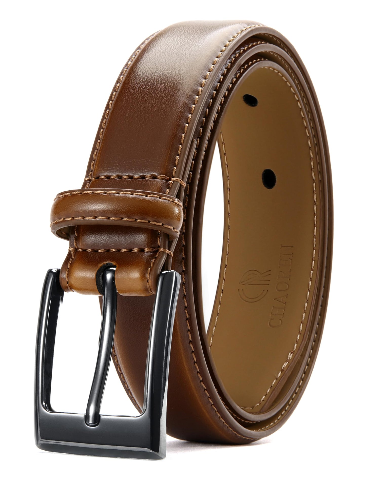 CHAOREN Mens Belts Leather - Belts for Men 1 1/8" Mens Dress Belt - Perfect Companion to Mens Shoes