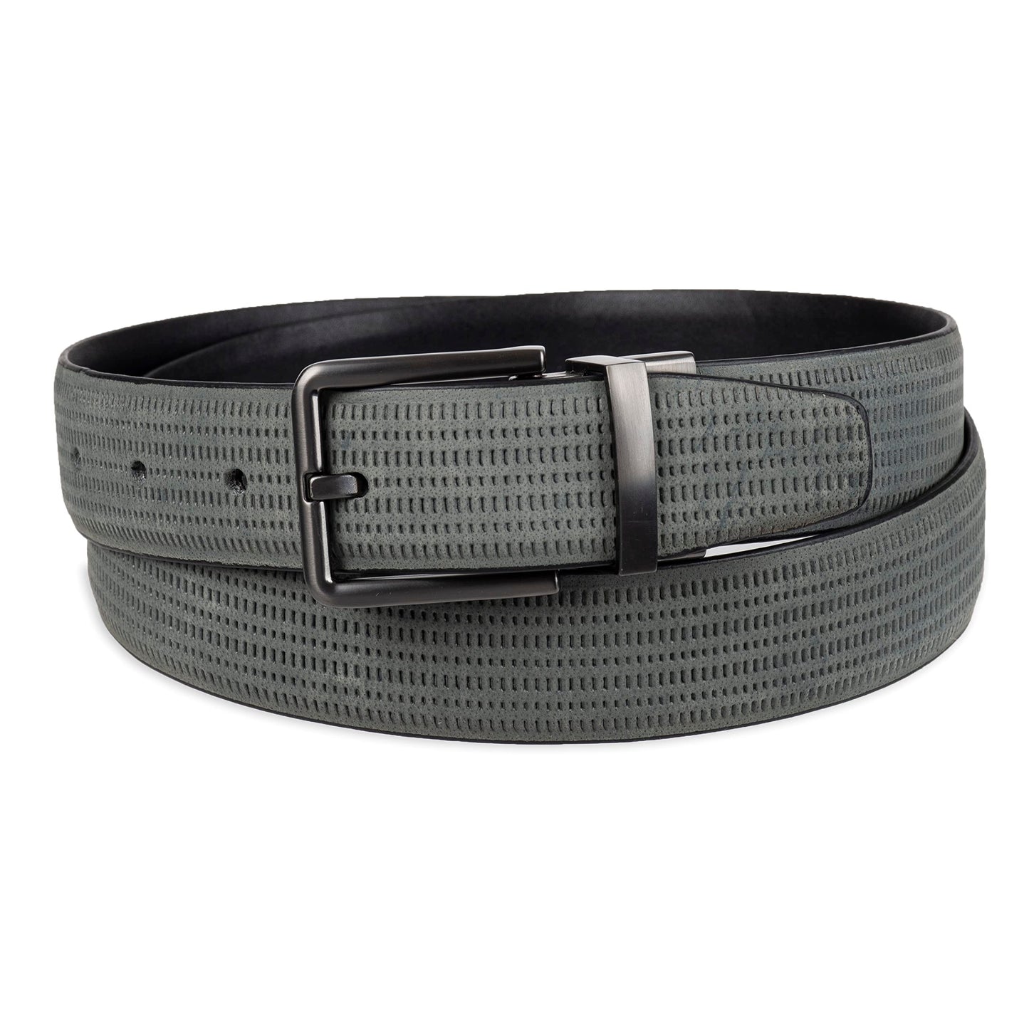 Calvin Klein Men's Two-in-One Reversible Rotative Buckle Casual Dress Belt