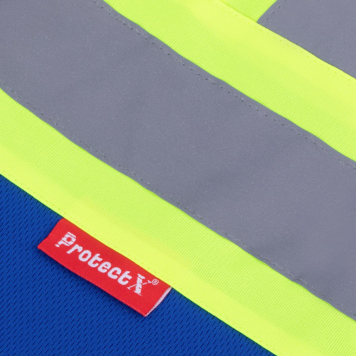 ProtectX High Visibility Short Sleeve Reflective Safety T-Shirt, Men's Heavy Duty Breathable Hi Vis Shirts, Class 2 Type R