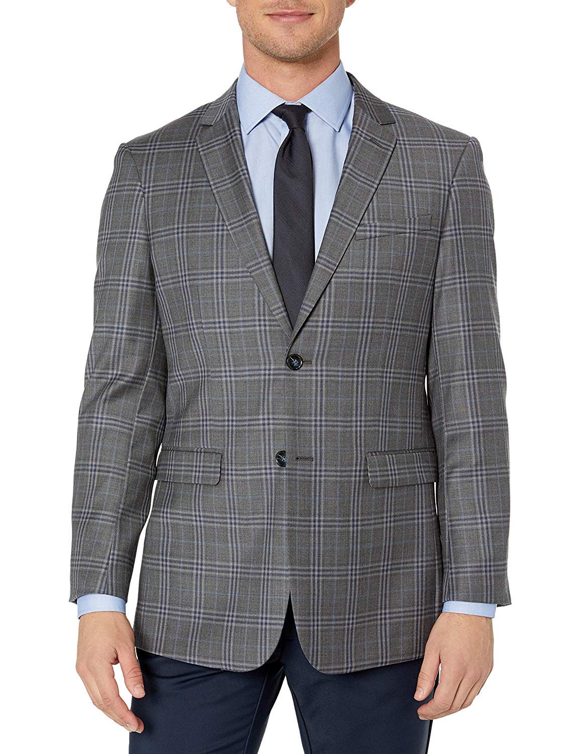 Adam Baker Men's Single Breasted Ultra Slim Fit Wool Blazer/Sport Coat - Many Styles and Colors