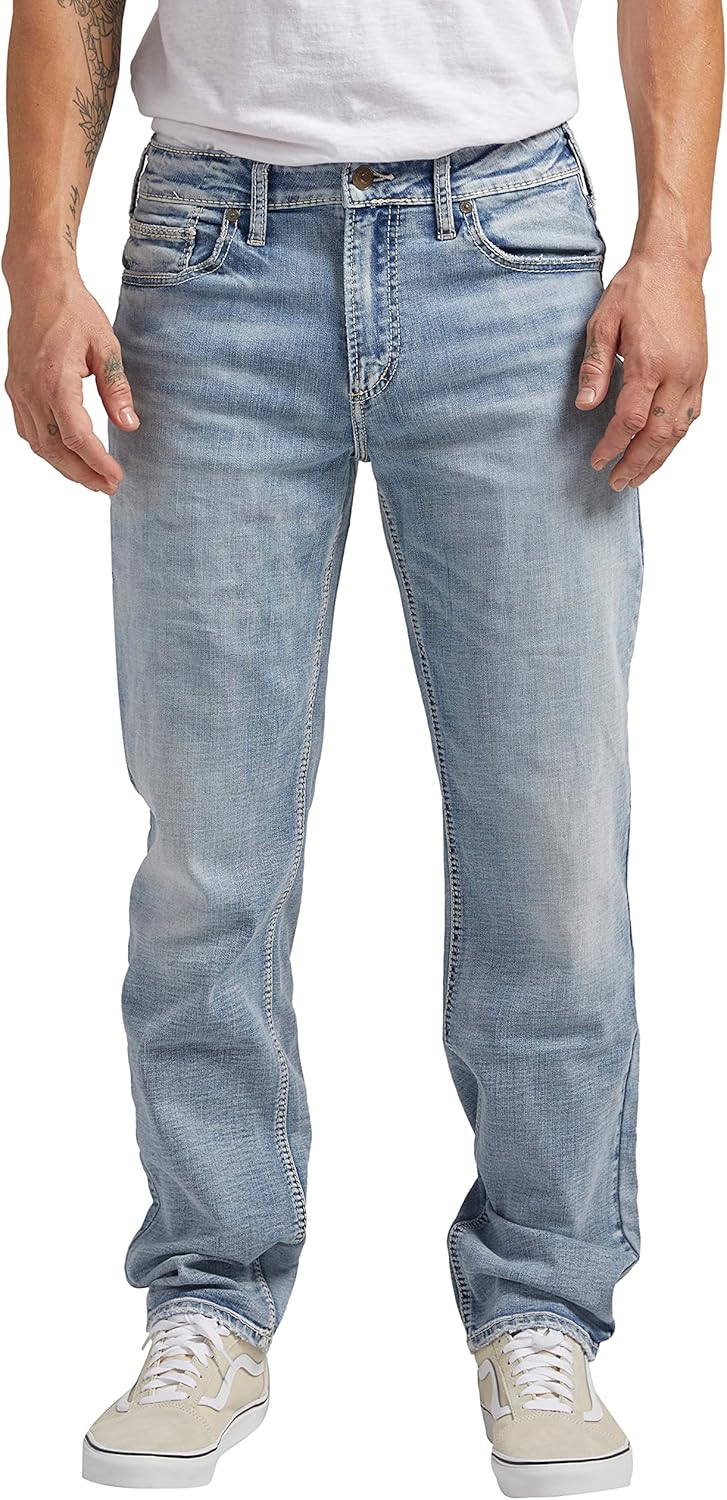 Silver Jeans Co. Men's Eddie Athletic Fit Tapered Leg Jeans