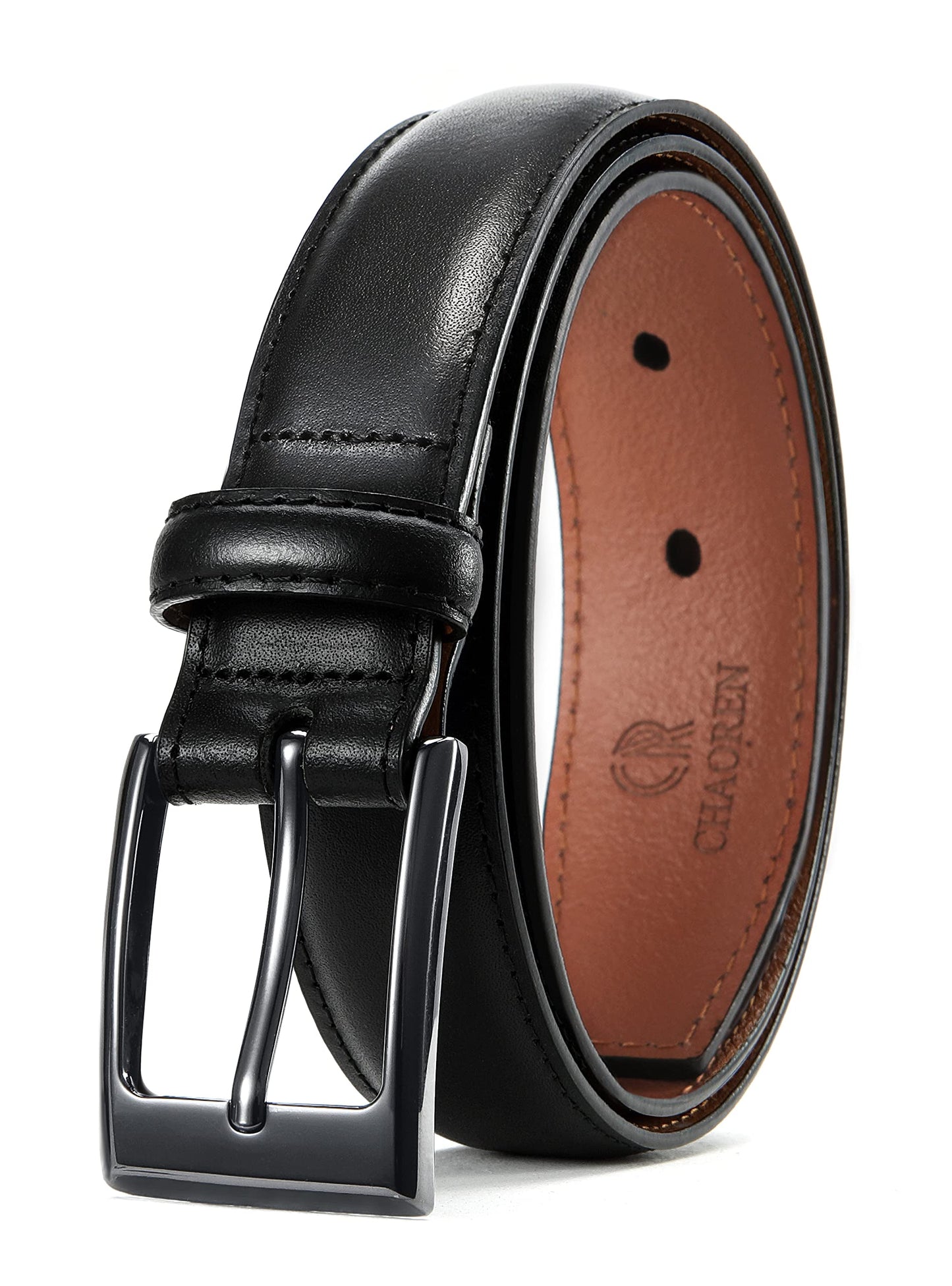 CHAOREN Mens Belts Leather - Belts for Men 1 1/8" Mens Dress Belt - Perfect Companion to Mens Shoes