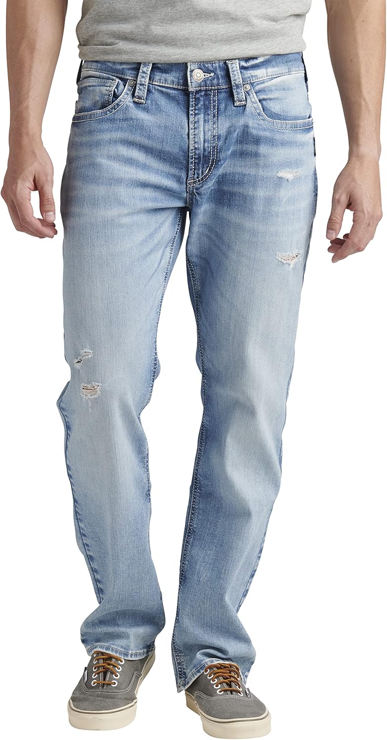 Silver Jeans Co. Men's Allan Slim Fit Straight Leg Jeans