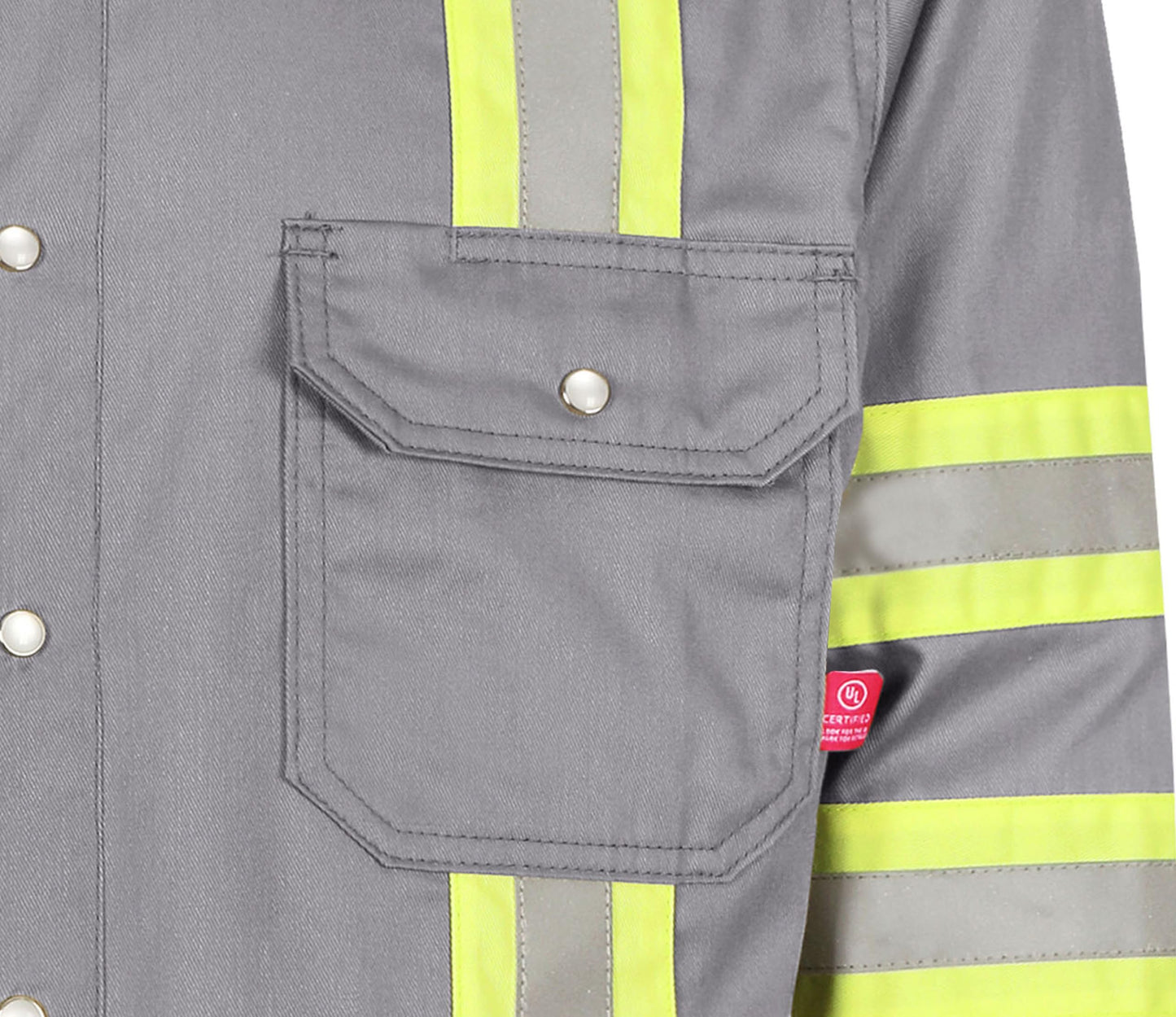 TICOMELA FR Shirts for Men High Visibility/Hi Vis Flame Resistant/Fire Retardant Shirt 6.5oz Men's Welding Shirts