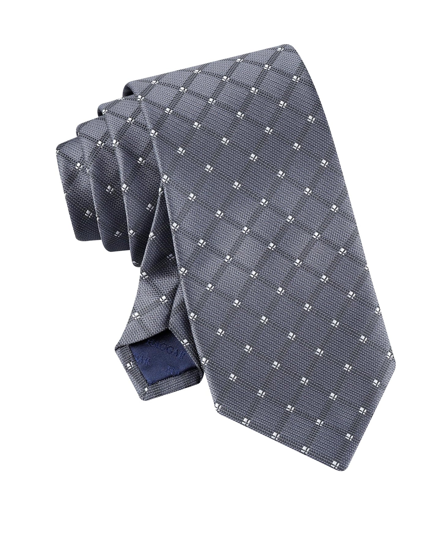 Haggar Mens Grid Pattern Self-tie Necktie