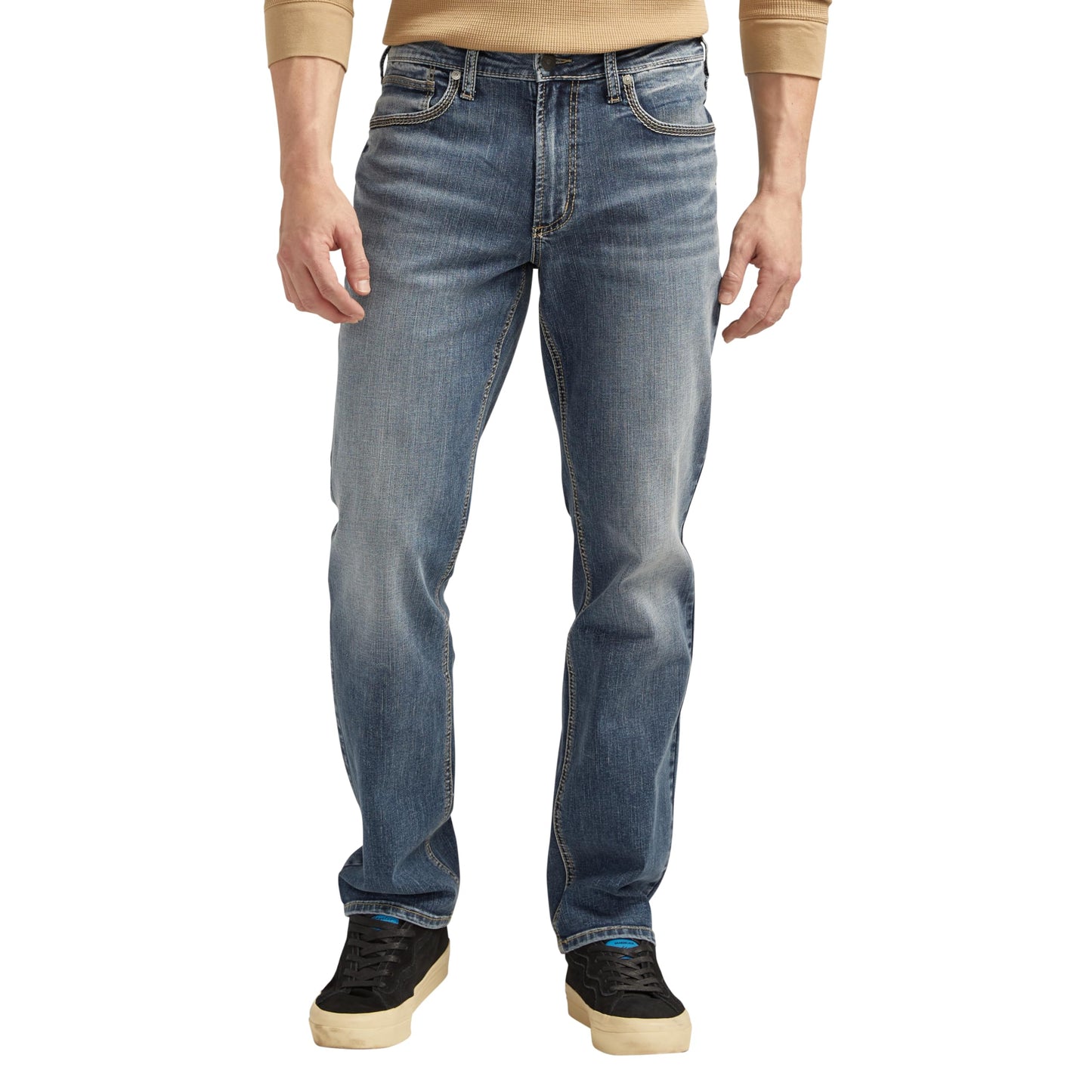 Silver Jeans Co. Men's Eddie Athletic Fit Tapered Leg Jeans