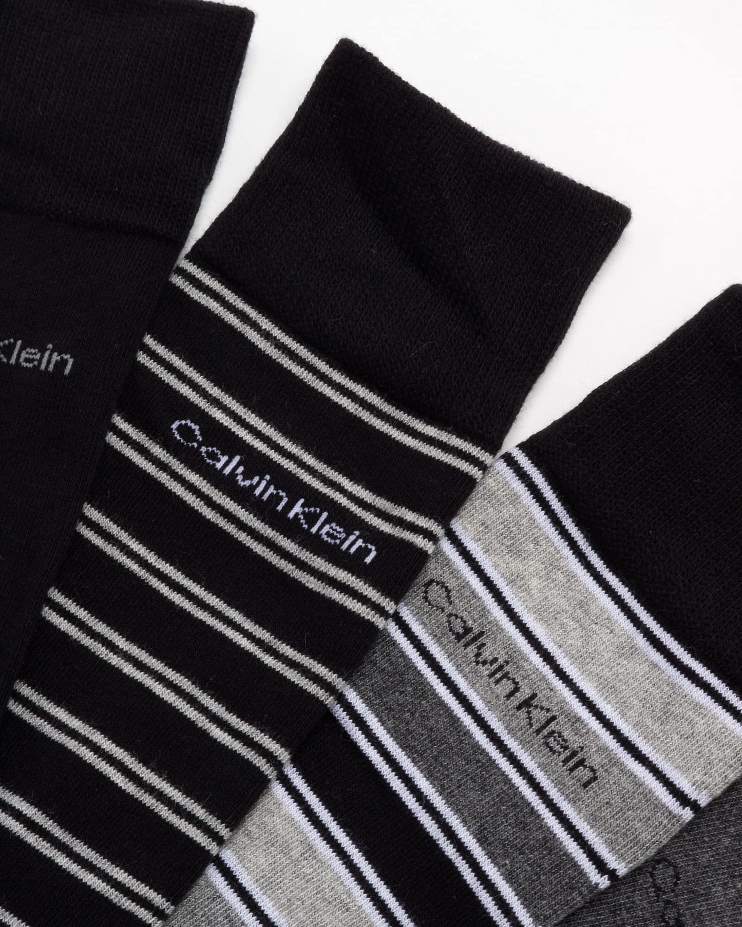 Calvin Klein Men's Dress Socks - Lightweight Cotton Blend Crew Socks (8 Pairs)