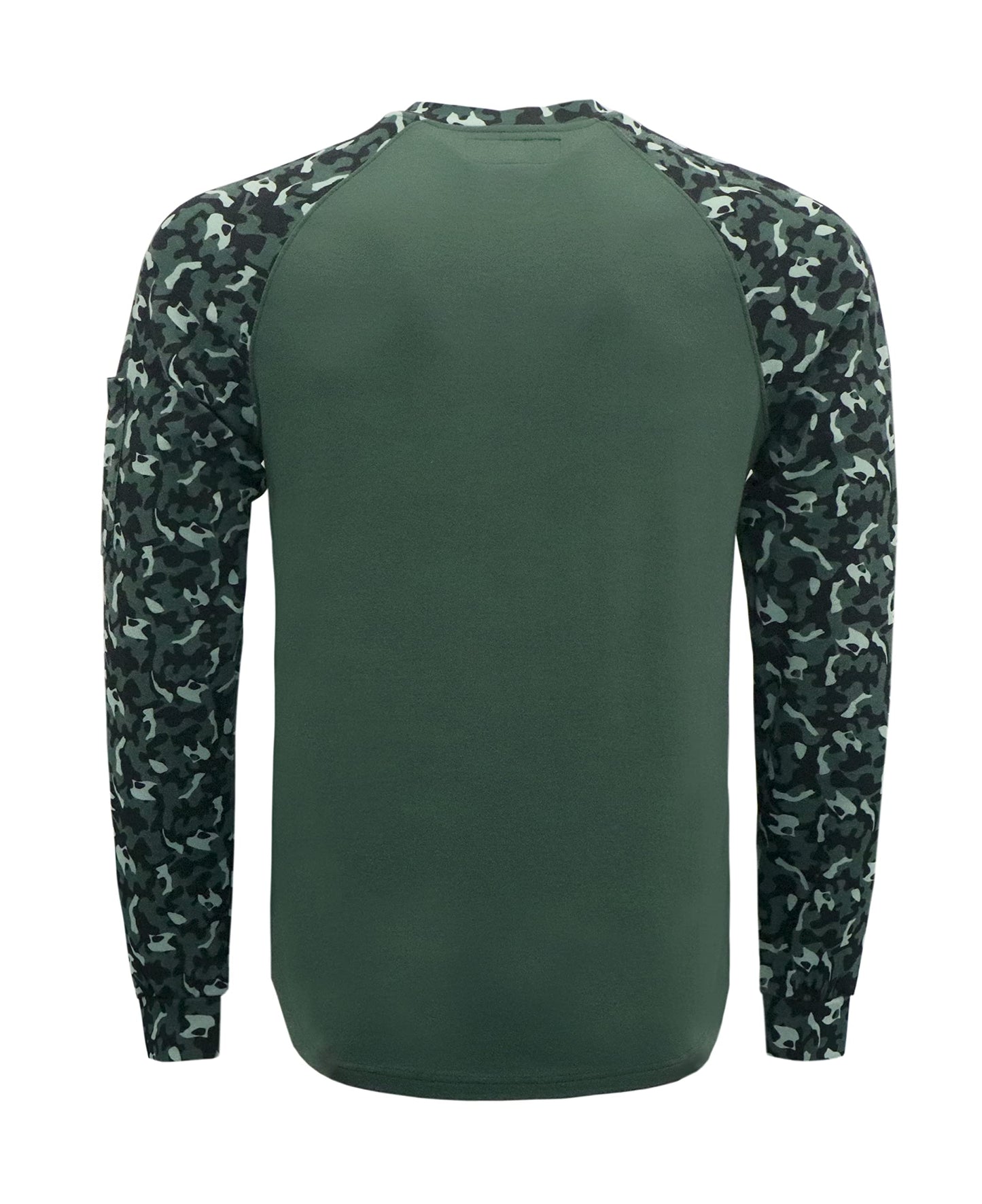 BOCOMAL FR Shirts Flame Resistant Henley Printed and Camo Two Tone 7oz Men's Fire Retardant Work Shirts