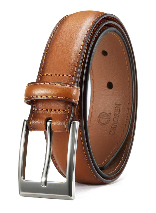 CHAOREN Mens Belts Leather - Belts for Men 1 1/8" Mens Dress Belt - Perfect Companion to Mens Shoes