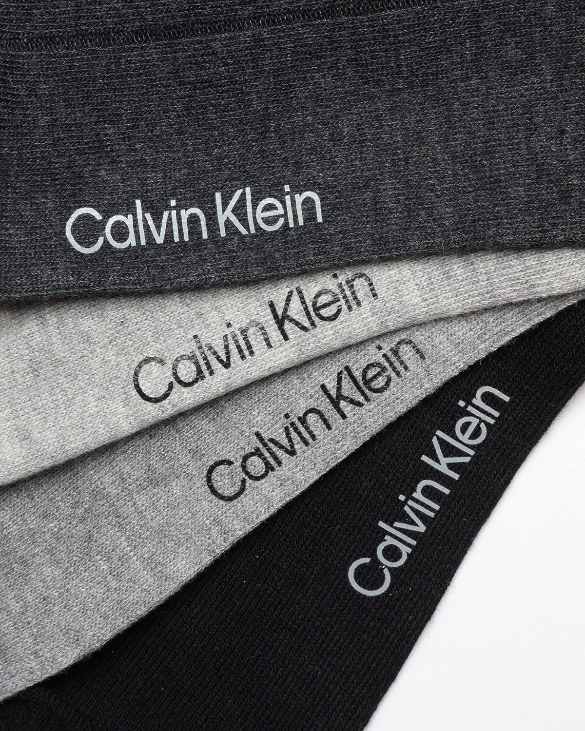 Calvin Klein Men's Dress Socks - Lightweight Cotton Blend Crew Socks (8 Pairs)