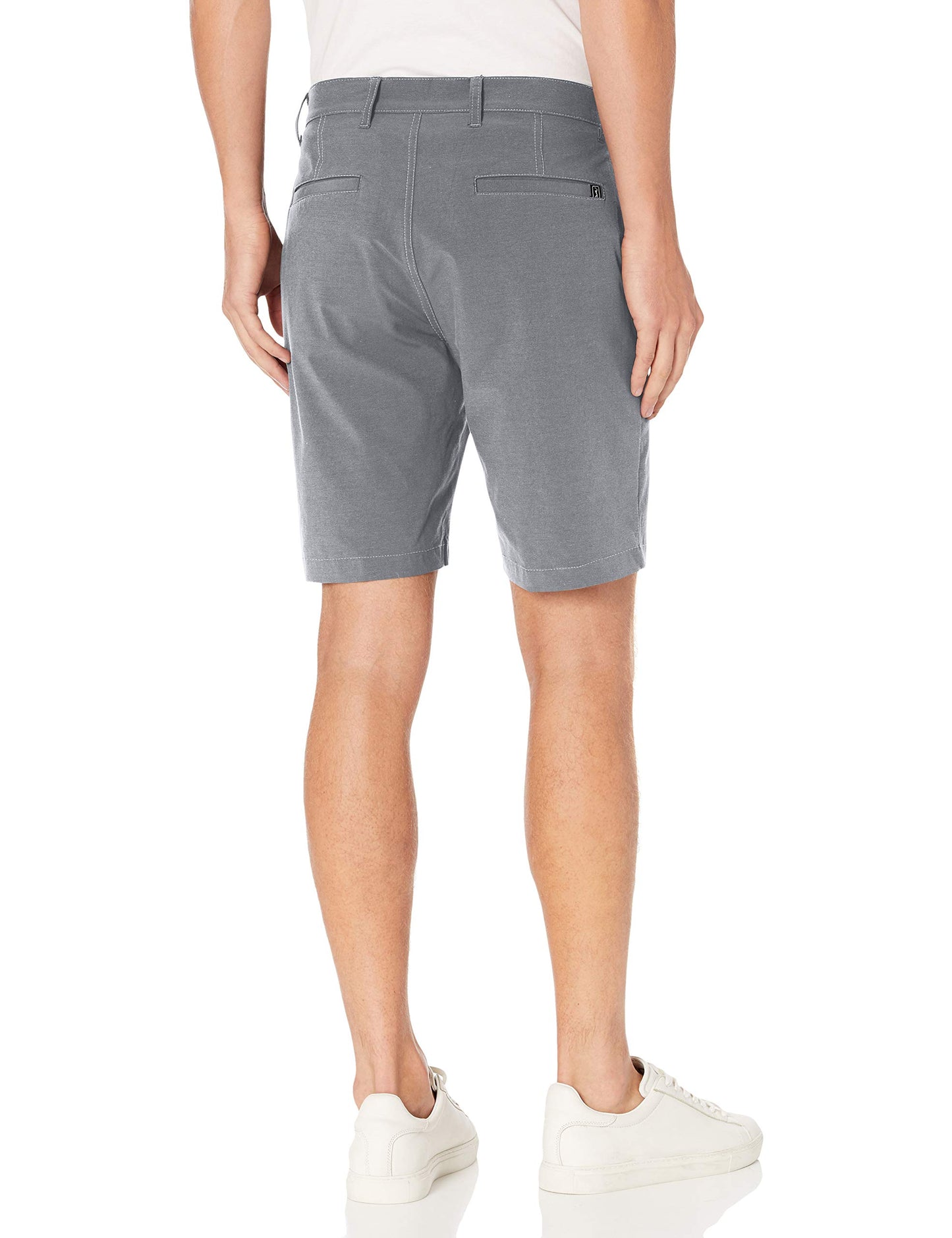 PGA TOUR Men’s 9” Flat Front Horizontal Textured Golf Shorts, 4-Way Stretch, Moisture-Wicking, Sun Protection