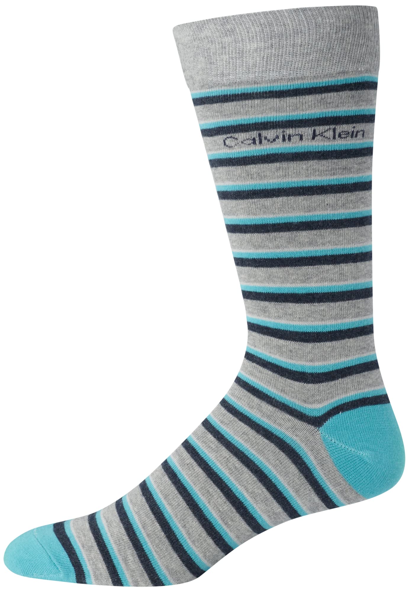 Calvin Klein Men's Dress Socks - Lightweight Cotton Blend Crew Socks (8 Pairs)