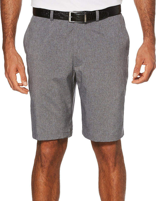 PGA TOUR Men's Flat Front Heather Golf Short with Active Waistband