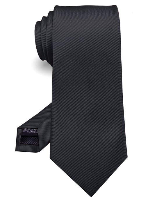 RBOCOTT Solid Color Tie Formal Necktie for Men