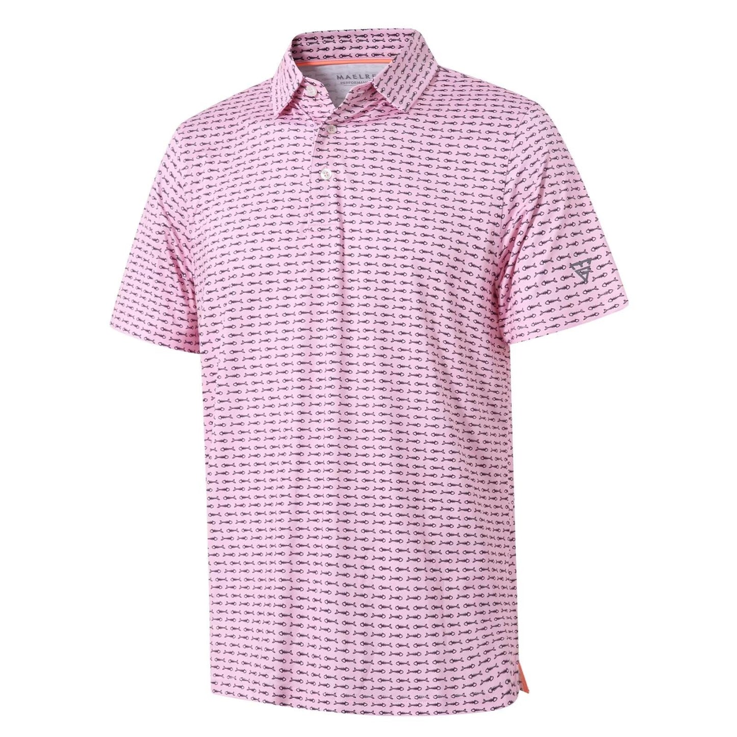 Men's Golf Polo Shirts Short Sleeve Striped Performance Moisture Wicking Dry Fit Golf Shirts for Men