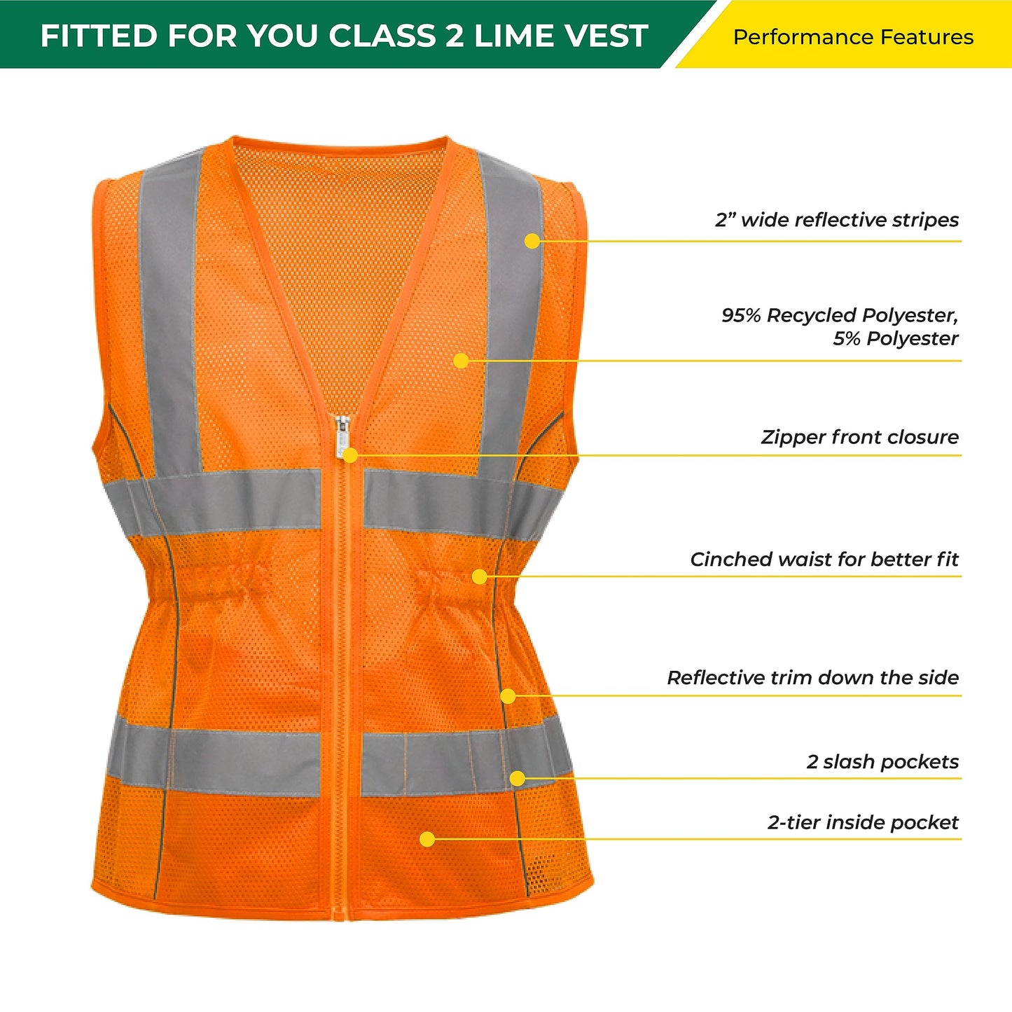 Shine Bright Safety Vest - High Visibility with Reflective Straps and Pockets – Premium, Soft, Durable, and Breathable