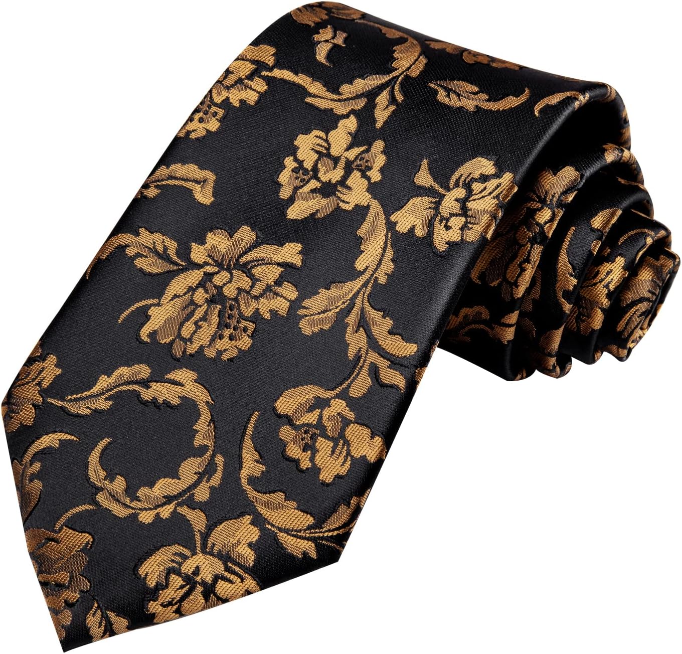 Dubulle Mens Tie Set Solid Paisley Silk Striped Necktie for Men with Cufflinks Tie and Pocket Square