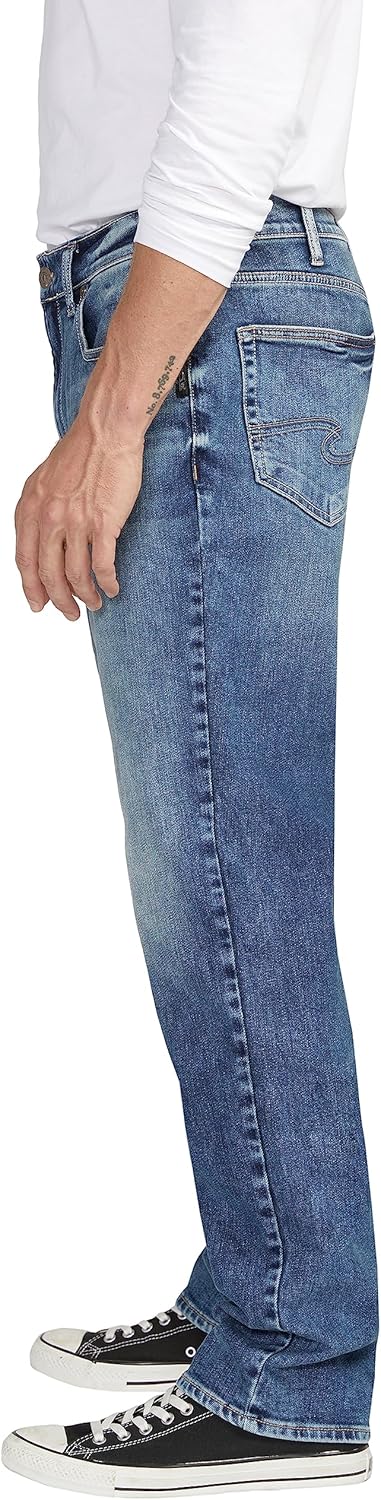 Silver Jeans Co. Men's Eddie Athletic Fit Tapered Leg Jeans