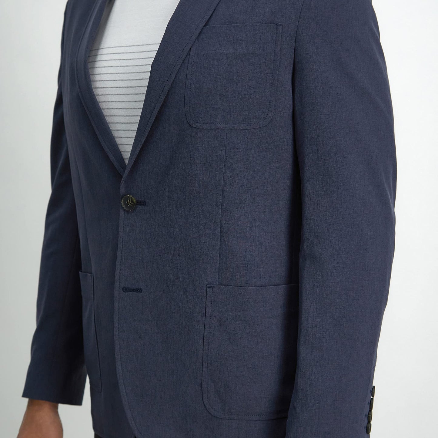 HAGGAR mens Smart Wash Highland Blazer