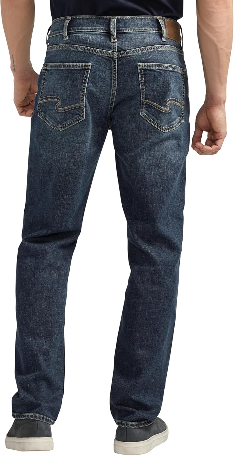 Silver Jeans Co. Men's Eddie Athletic Fit Tapered Leg Jeans