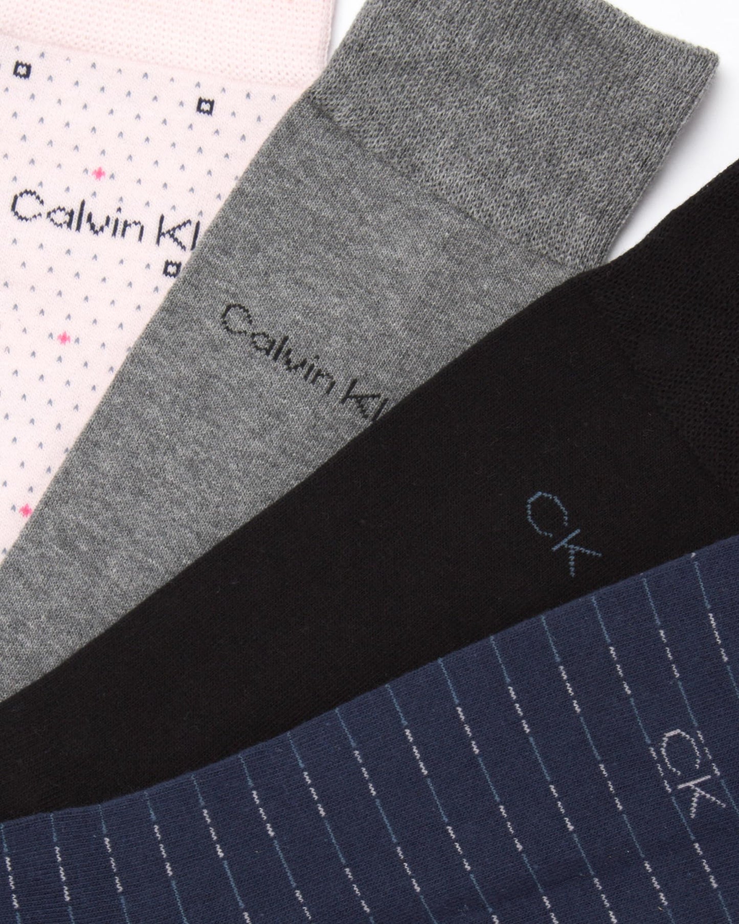 Calvin Klein Men's Dress Socks - Lightweight Cotton Blend Crew Socks (8 Pairs)