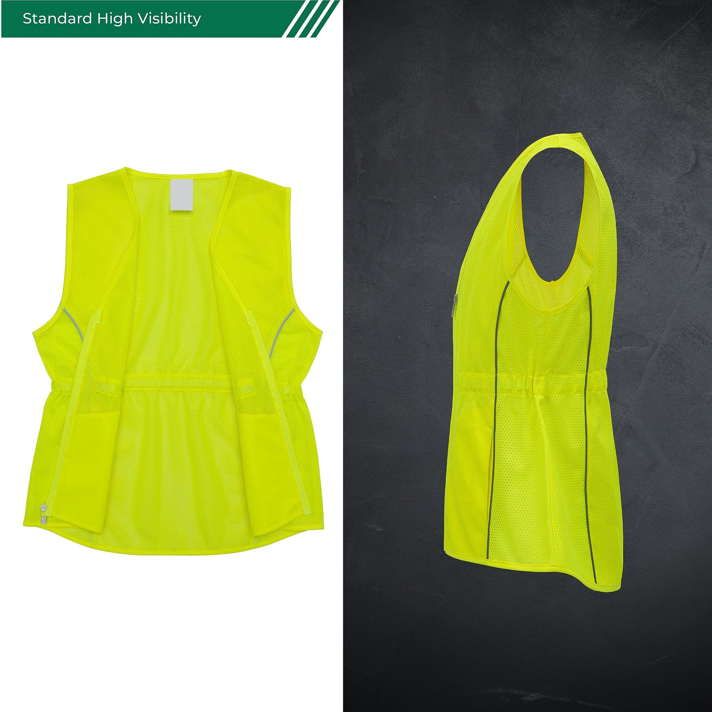 Shine Bright Safety Vest - High Visibility with Reflective Straps and Pockets – Premium, Soft, Durable, and Breathable